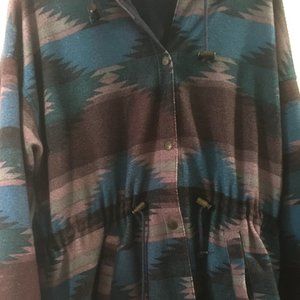 Reversible Aztec Print Jacket